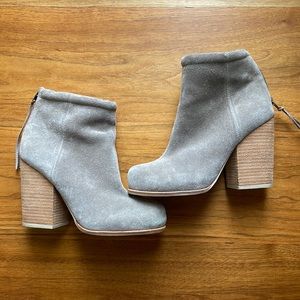 Jeffrey Campbell 7.5 booties with stacked wood heel
